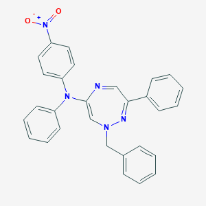 molecular formula C29H23N5O2 B379541 1-benzyl-6-[4-nitro(phenyl)anilino]-3-phenyl-1H-1,2,5-triazepine 
