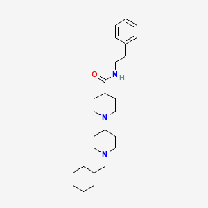 1'-(cyclohexylmethyl)-N-(2-phenylethyl)-1,4'-bipiperidine-4-carboxamide