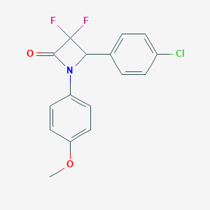 4-(4-Chlorophenyl)-3,3-difluoro-1-(4-methoxyphenyl)azetidin-2-one
