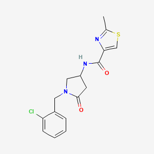 N-[1-(2-chlorobenzyl)-5-oxo-3-pyrrolidinyl]-2-methyl-1,3-thiazole-4-carboxamide