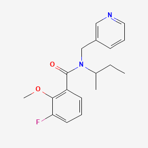 N-(sec-butyl)-3-fluoro-2-methoxy-N-(pyridin-3-ylmethyl)benzamide