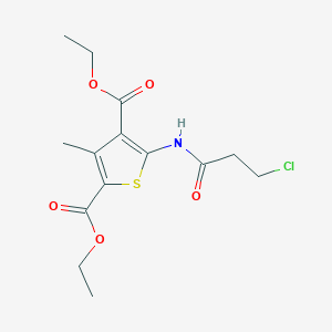 Diethyl 5-[(3-chloropropanoyl)amino]-3-methyl-2,4-thiophenedicarboxylate