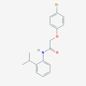 molecular formula C17H18BrNO2 B379556 2-(4-bromophenoxy)-N-(2-isopropylphenyl)acetamide 