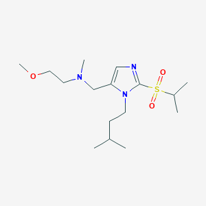 N-{[2-(isopropylsulfonyl)-1-(3-methylbutyl)-1H-imidazol-5-yl]methyl}-2-methoxy-N-methylethanamine