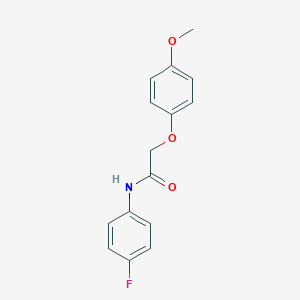 molecular formula C15H14FNO3 B379557 N-(4-fluorophenyl)-2-(4-methoxyphenoxy)acetamide CAS No. 303971-53-1