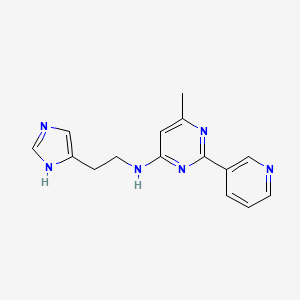 N-[2-(1H-imidazol-4-yl)ethyl]-6-methyl-2-pyridin-3-ylpyrimidin-4-amine