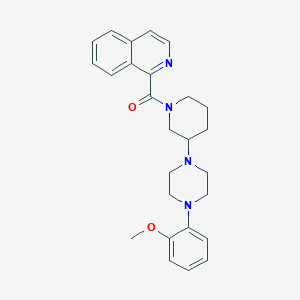 1-({3-[4-(2-methoxyphenyl)-1-piperazinyl]-1-piperidinyl}carbonyl)isoquinoline