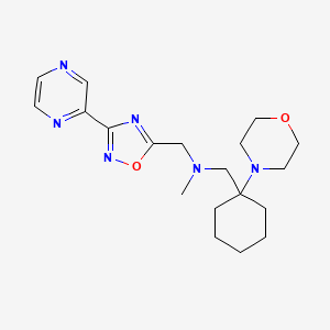 N-methyl-N-[(1-morpholin-4-ylcyclohexyl)methyl]-1-(3-pyrazin-2-yl-1,2,4-oxadiazol-5-yl)methanamine