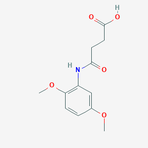 molecular formula C12H15NO5 B379563 4-(2,5-Dimethoxyanilino)-4-oxobutanoic acid CAS No. 284488-70-6