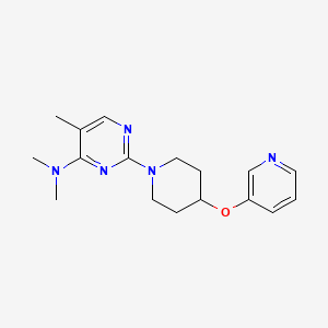 molecular formula C17H23N5O B3795642 N,N,5-trimethyl-2-(4-pyridin-3-yloxypiperidin-1-yl)pyrimidin-4-amine 