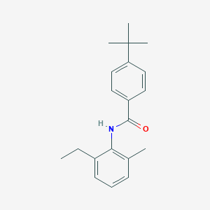 molecular formula C20H25NO B379565 4-tert-butyl-N-(2-ethyl-6-methylphenyl)benzamide 