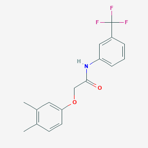 molecular formula C17H16F3NO2 B379568 2-(3,4-dimethylphenoxy)-N-[3-(trifluoromethyl)phenyl]acetamide 