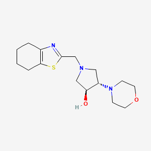 (3S,4S)-4-morpholin-4-yl-1-(4,5,6,7-tetrahydro-1,3-benzothiazol-2-ylmethyl)pyrrolidin-3-ol