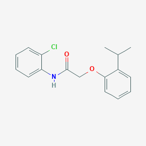 molecular formula C17H18ClNO2 B379571 N-(2-chlorophenyl)-2-(2-isopropylphenoxy)acetamide 