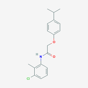 molecular formula C18H20ClNO2 B379572 N-(3-Chloro-2-methyl-phenyl)-2-(4-isopropyl-phenoxy)-acetamide 