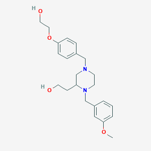 2-[4-[4-(2-hydroxyethoxy)benzyl]-1-(3-methoxybenzyl)-2-piperazinyl]ethanol