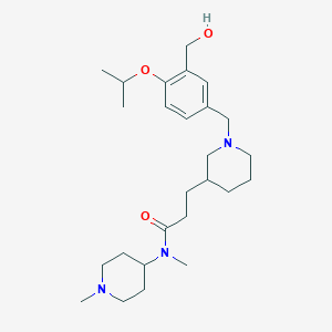 3-{1-[3-(hydroxymethyl)-4-isopropoxybenzyl]-3-piperidinyl}-N-methyl-N-(1-methyl-4-piperidinyl)propanamide