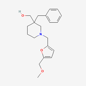 (3-benzyl-1-{[5-(methoxymethyl)-2-furyl]methyl}-3-piperidinyl)methanol