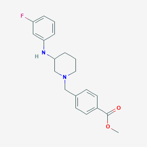 methyl 4-({3-[(3-fluorophenyl)amino]-1-piperidinyl}methyl)benzoate