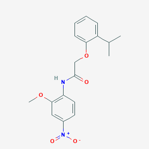 2-(2-isopropylphenoxy)-N-(2-methoxy-4-nitrophenyl)acetamide