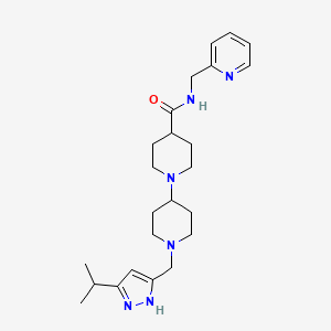 1'-[(5-isopropyl-1H-pyrazol-3-yl)methyl]-N-(2-pyridinylmethyl)-1,4'-bipiperidine-4-carboxamide