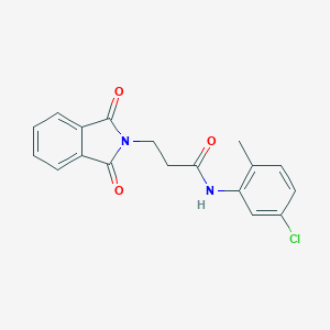 molecular formula C18H15ClN2O3 B379581 N-(5-chloro-2-methylphenyl)-3-(1,3-dioxo-1,3-dihydro-2H-isoindol-2-yl)propanamide 