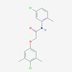 2-(4-chloro-3,5-dimethylphenoxy)-N-(5-chloro-2-methylphenyl)acetamide