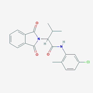 molecular formula C20H19ClN2O3 B379584 N-(5-chloro-2-methylphenyl)-2-(1,3-dioxo-1,3-dihydro-2H-isoindol-2-yl)-3-methylbutanamide 