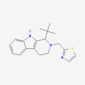 2-[(1-Tert-butyl-1,3,4,9-tetrahydropyrido[3,4-b]indol-2-yl)methyl]-1,3-thiazole