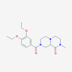 molecular formula C19H27N3O4 B3795849 8-(3,4-diethoxybenzoyl)-2-methylhexahydro-2H-pyrazino[1,2-a]pyrazin-1(6H)-one 