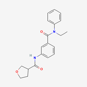 molecular formula C20H22N2O3 B3795866 N-(3-{[ethyl(phenyl)amino]carbonyl}phenyl)tetrahydrofuran-3-carboxamide 