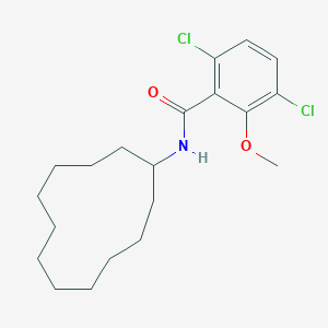 molecular formula C20H29Cl2NO2 B379590 3,6-dichloro-N-cyclododecyl-2-methoxybenzamide CAS No. 301680-12-6
