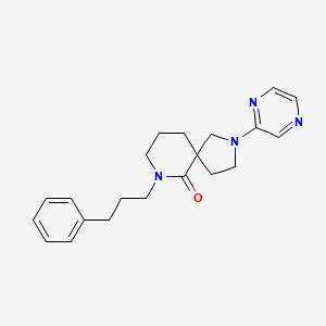 molecular formula C21H26N4O B3795900 7-(3-phenylpropyl)-2-(2-pyrazinyl)-2,7-diazaspiro[4.5]decan-6-one 