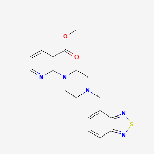 ethyl 2-[4-(2,1,3-benzothiadiazol-4-ylmethyl)piperazin-1-yl]nicotinate