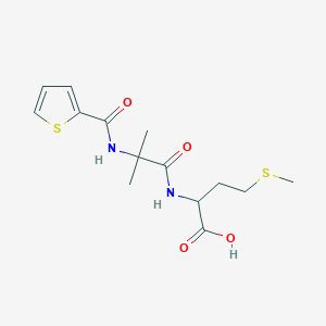 2-({2-methyl-2-[(2-thienylcarbonyl)amino]propanoyl}amino)-4-(methylthio)butanoic acid