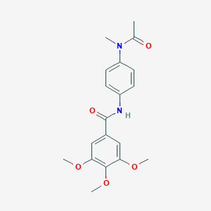 molecular formula C19H22N2O5 B379596 N-{4-[acetyl(methyl)amino]phenyl}-3,4,5-trimethoxybenzamide 