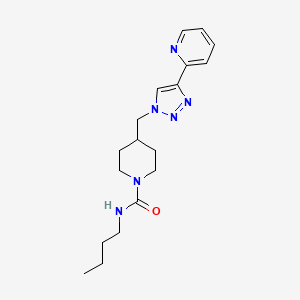 N-butyl-4-{[4-(2-pyridinyl)-1H-1,2,3-triazol-1-yl]methyl}-1-piperidinecarboxamide