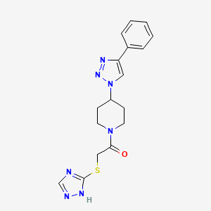 4-(4-phenyl-1H-1,2,3-triazol-1-yl)-1-[(1H-1,2,4-triazol-3-ylthio)acetyl]piperidine