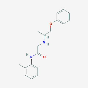 molecular formula C18H22N2O2 B3796055 2-[(1-methyl-2-phenoxyethyl)amino]-N-(2-methylphenyl)acetamide 