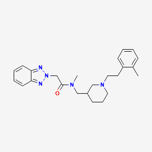 2-(2H-1,2,3-benzotriazol-2-yl)-N-methyl-N-({1-[2-(2-methylphenyl)ethyl]-3-piperidinyl}methyl)acetamide