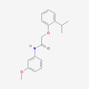 molecular formula C18H21NO3 B379609 2-(2-isopropylphenoxy)-N-(3-methoxyphenyl)acetamide 
