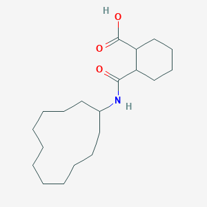 molecular formula C20H35NO3 B379611 2-[(Cyclododecylamino)carbonyl]cyclohexanecarboxylic acid 