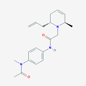 N-{4-[acetyl(methyl)amino]phenyl}-2-[(2R*,6R*)-2-allyl-6-methyl-3,6-dihydropyridin-1(2H)-yl]acetamide