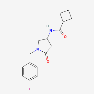 N-[1-(4-fluorobenzyl)-5-oxo-3-pyrrolidinyl]cyclobutanecarboxamide