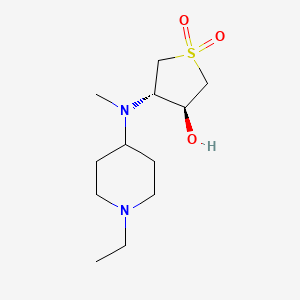 (3S*,4S*)-4-[(1-ethylpiperidin-4-yl)(methyl)amino]tetrahydrothiophene-3-ol 1,1-dioxide