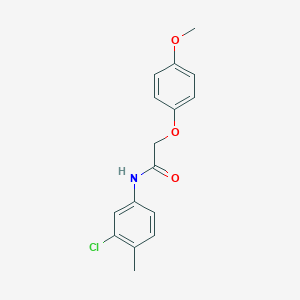N-(3-chloro-4-methylphenyl)-2-(4-methoxyphenoxy)acetamide