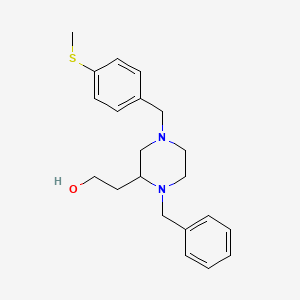 2-{1-benzyl-4-[4-(methylthio)benzyl]-2-piperazinyl}ethanol