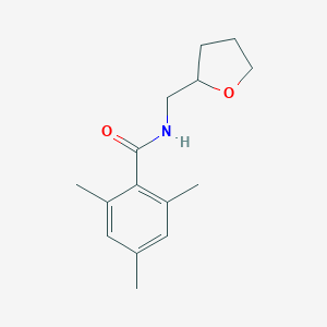 molecular formula C15H21NO2 B379620 2,4,6-trimethyl-N-(tetrahydrofuran-2-ylmethyl)benzamide 