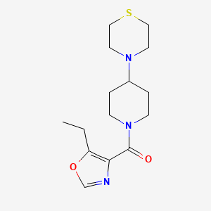 4-{1-[(5-ethyl-1,3-oxazol-4-yl)carbonyl]-4-piperidinyl}thiomorpholine trifluoroacetate