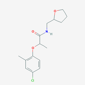 2-(4-chloro-2-methylphenoxy)-N-(oxolan-2-ylmethyl)propanamide